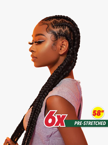 Sensationnel X-Pression Pre-Stretched Braid 58″ – 6X Pack - ANNS BEAUTY SUPPLY